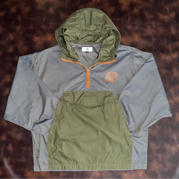 Vintage Men’s Albino and Preto Anorak Jacket Iridescent Grey/Orange 1/4 Zip Med - Picture 1 of 10